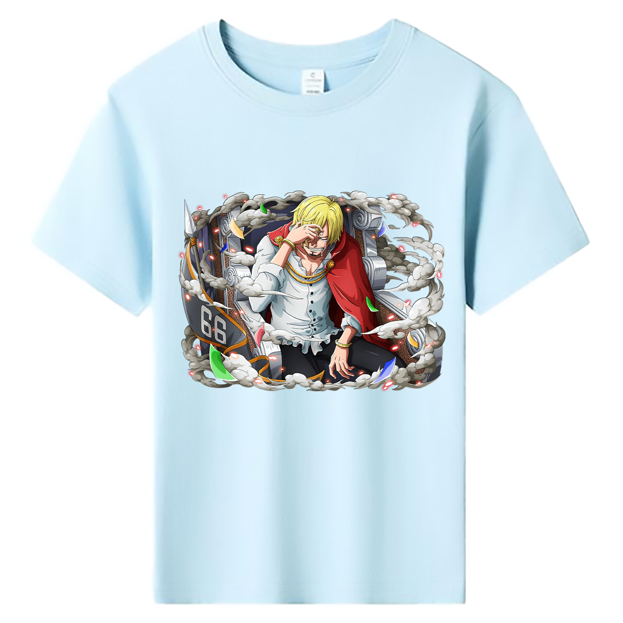 （画像用） ワンピース サンジ ONE PIECE Sanji 綿100％キッズTシャツ（フロントプリント）